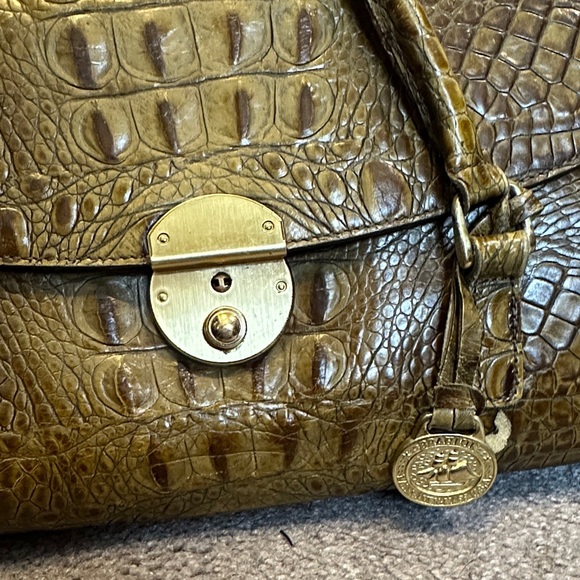 Brahmin Python Alligator Crocodile Genuine Leather Reptile Bag GUC WITH KEY - Picture 3 of 9